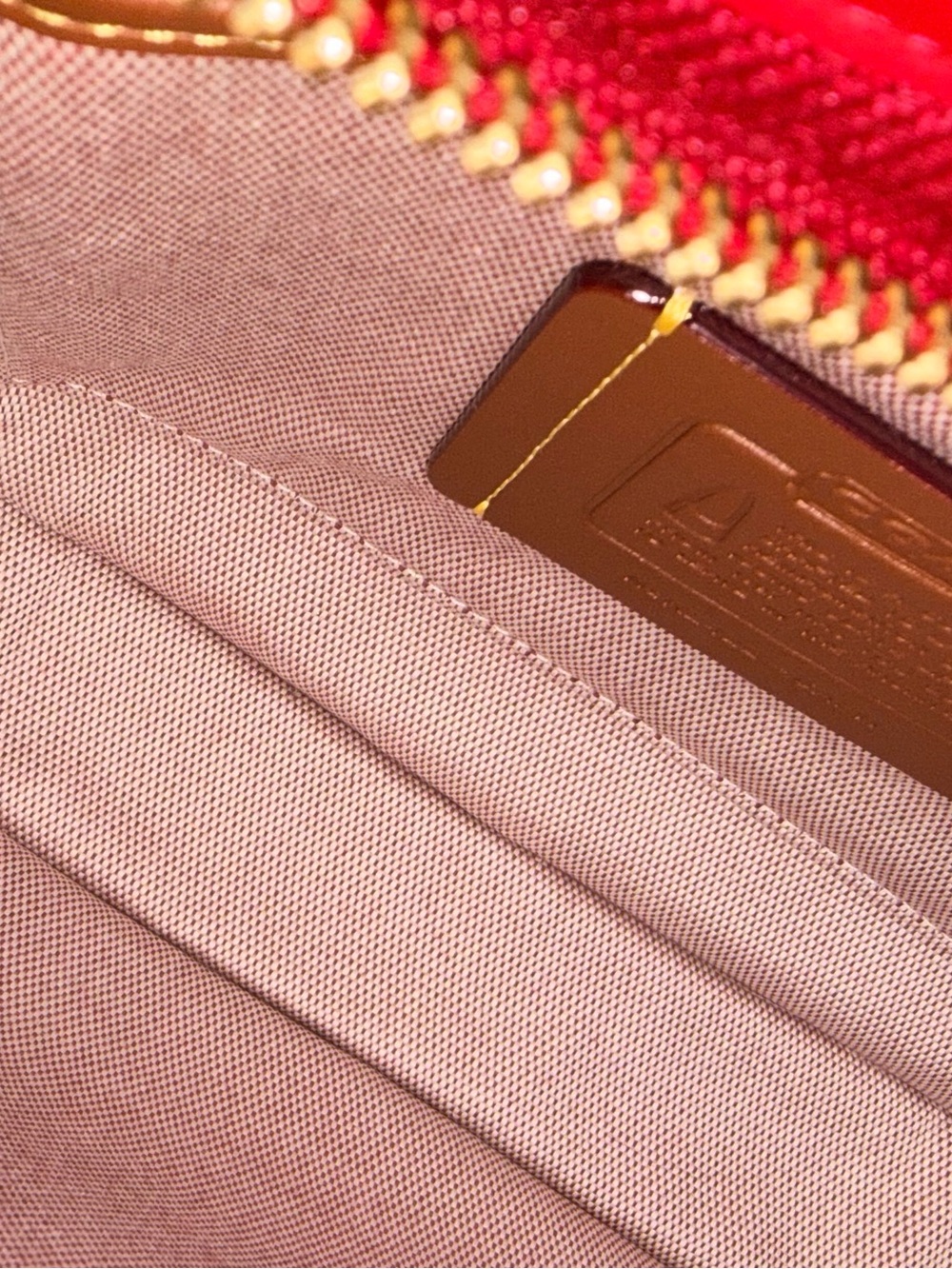 NWOT Coach Curve Zip Reedition in Ruby - Picture 6 of 7